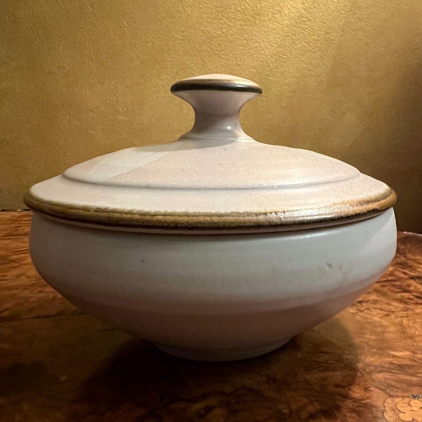 Vintage Pottery Small Soup Taureen