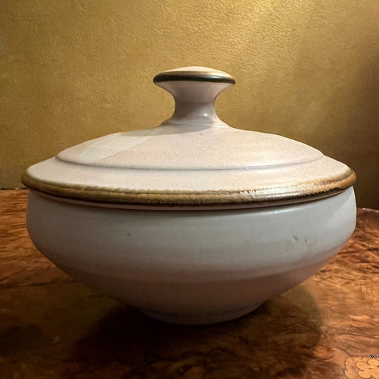 Vintage Pottery Small Soup Taureen