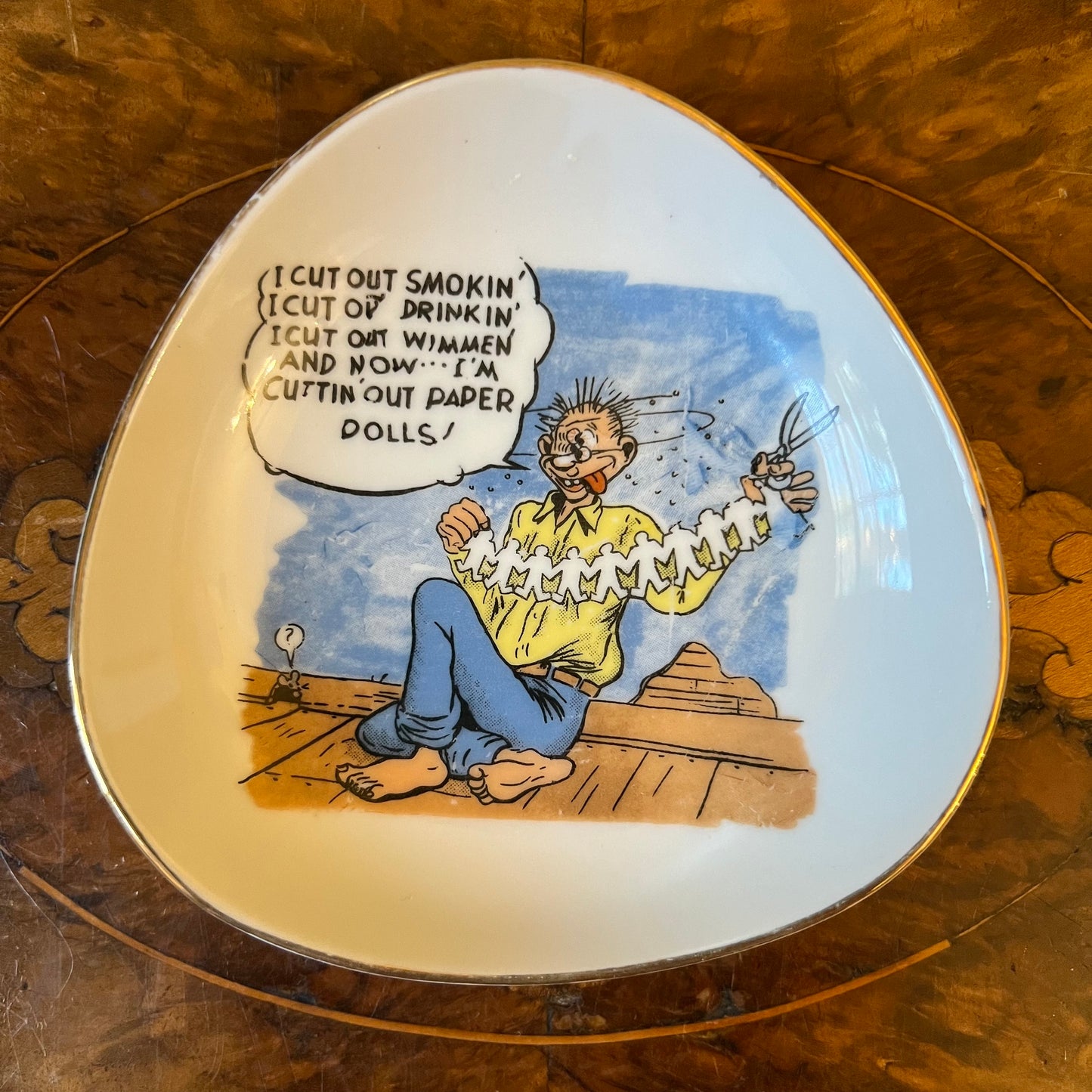 Vintage Print Dish