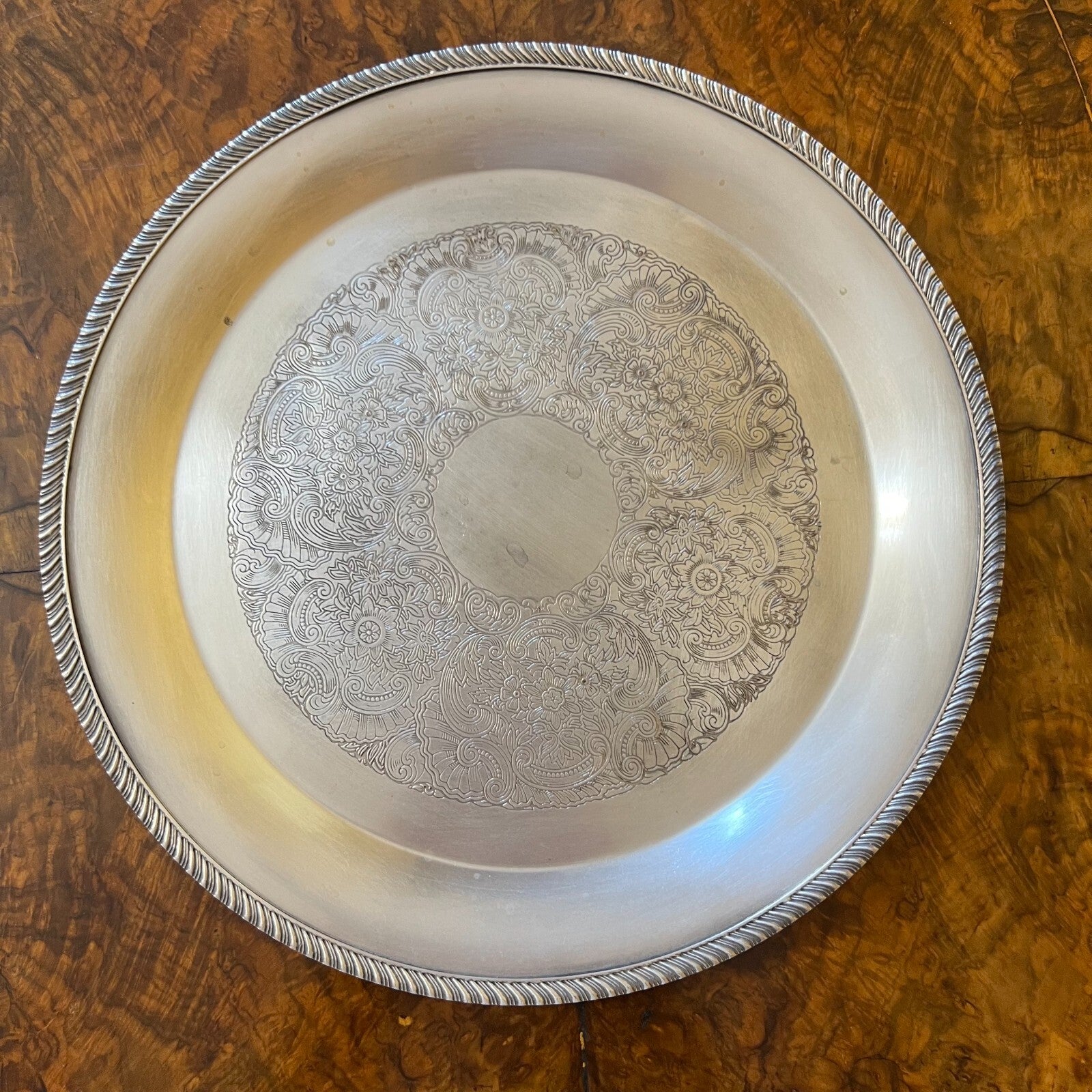Vintage Rodd Hecworth Silver Plated Round Tray