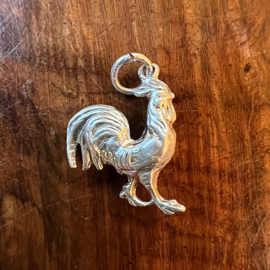 Vintage Rooster Charm Pendant