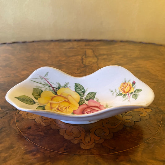 Vintage Royal Staffordshire Roses Oval Dish