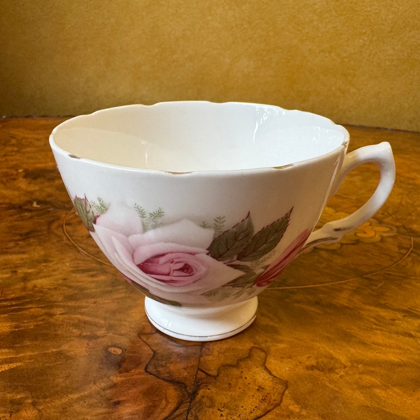 Vintage Royal Vale Pink Rose Print Tea Cup
