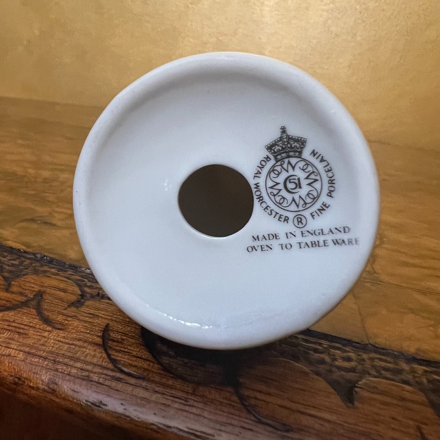 Vintage Royal Worcester Fruit Print salt Shaker