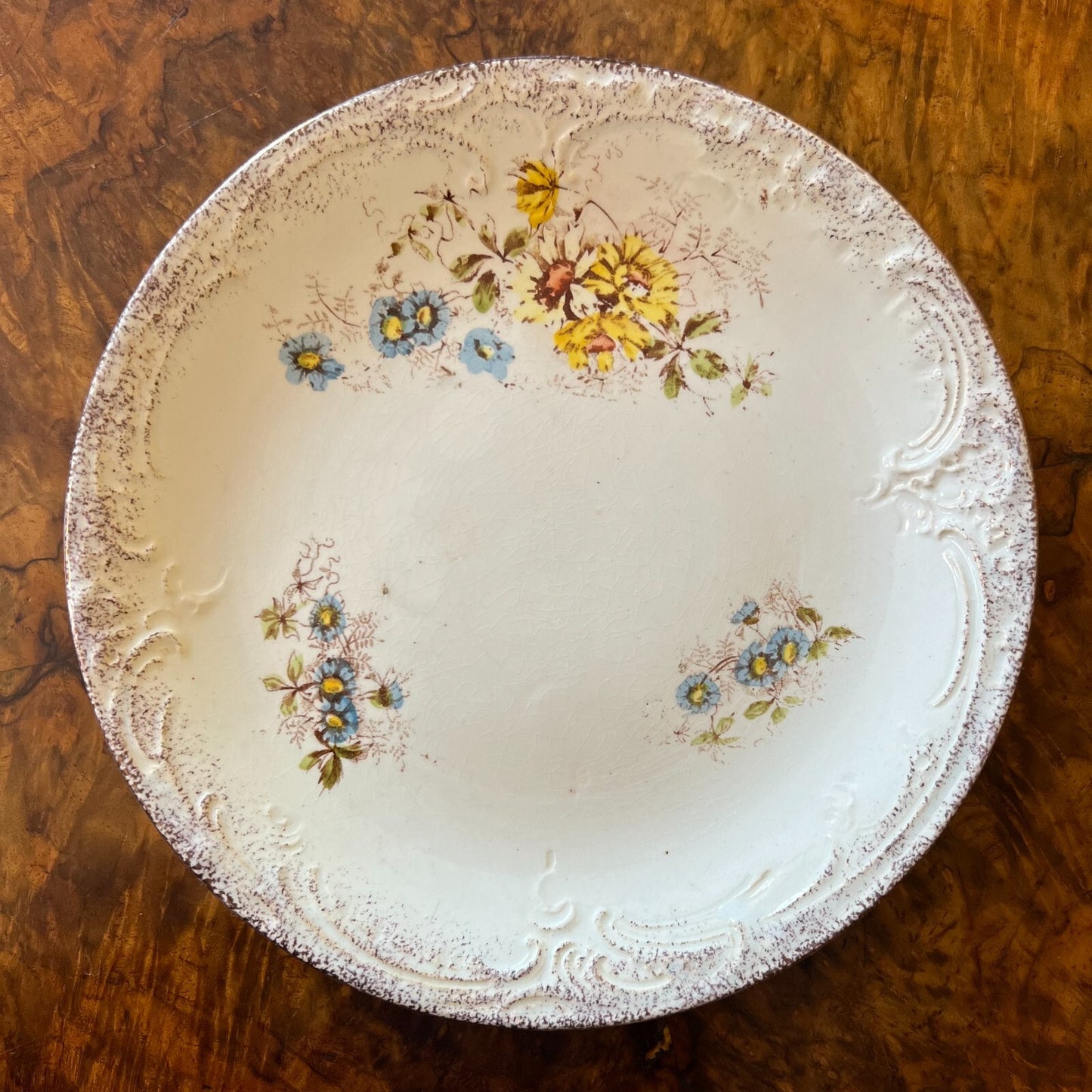 Vintage Salad Drain Bowl Plate