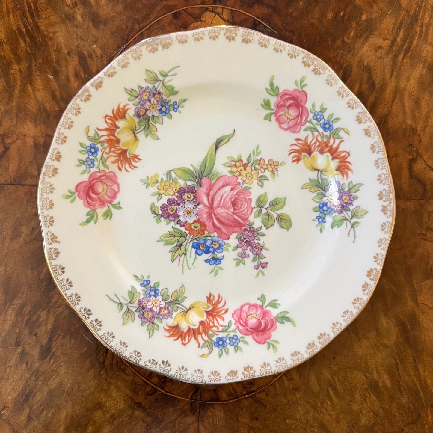 Vintage Salisbury Floral Side Plate
