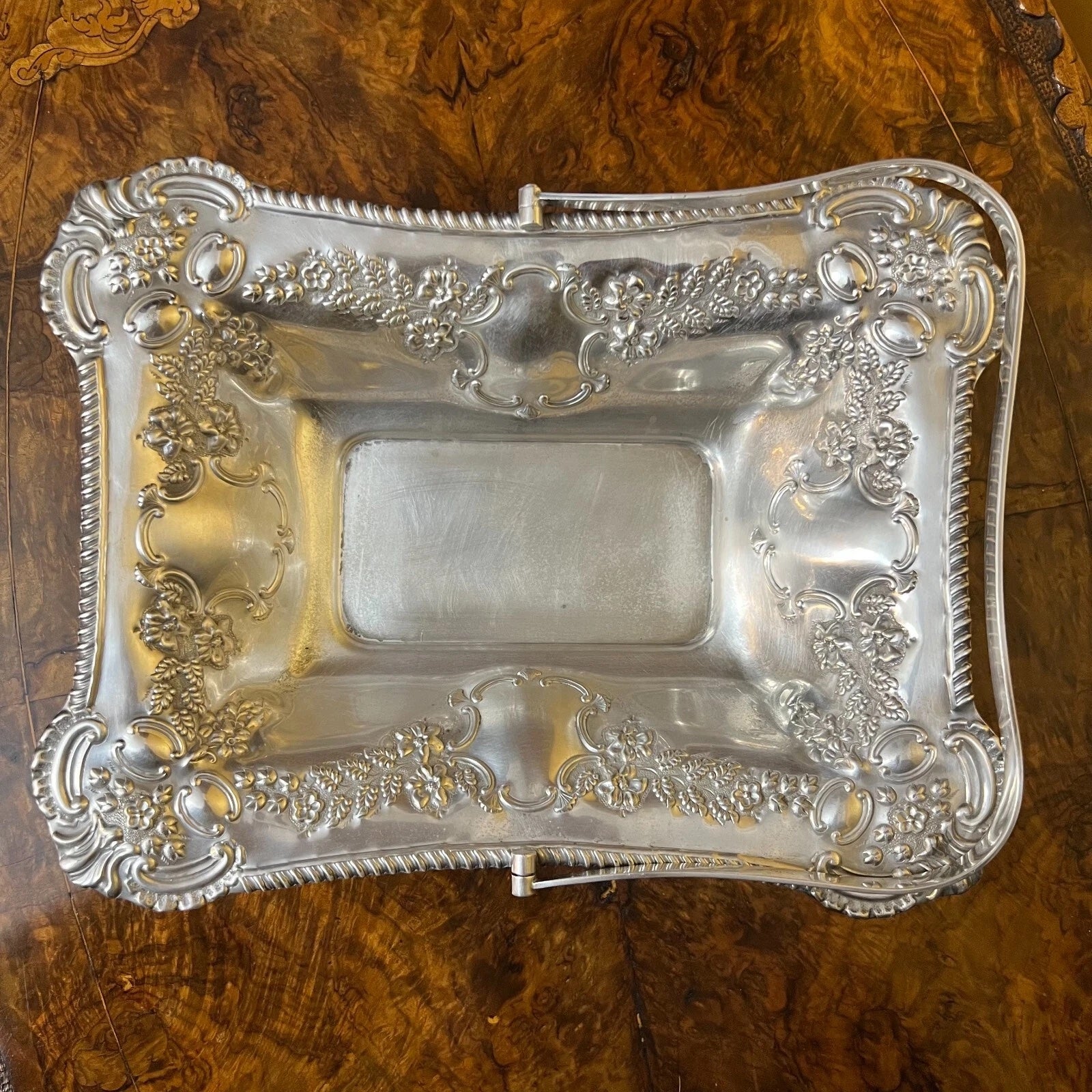 Vintage Silver Plated Bowl With Handle