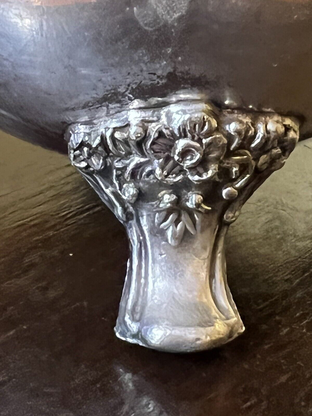 Vintage Silver Plated Floral