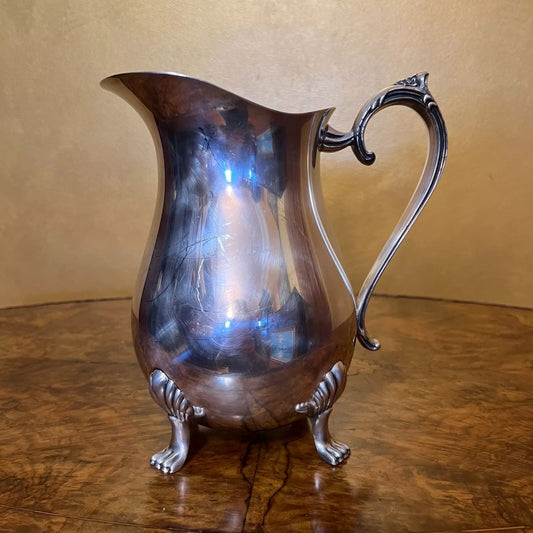 Vintage Silver Plated Pitcher Water Jug