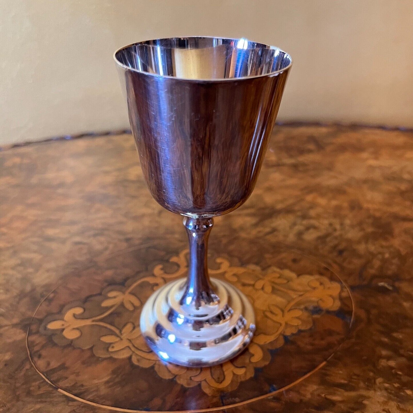 Vintage Silver Plated Wine Glasses