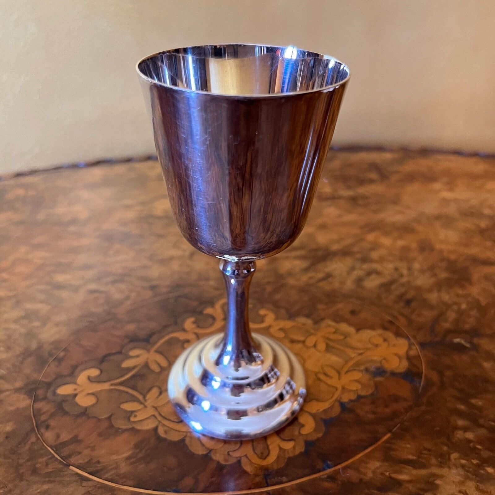 Vintage Silver Plated Wine Glasses