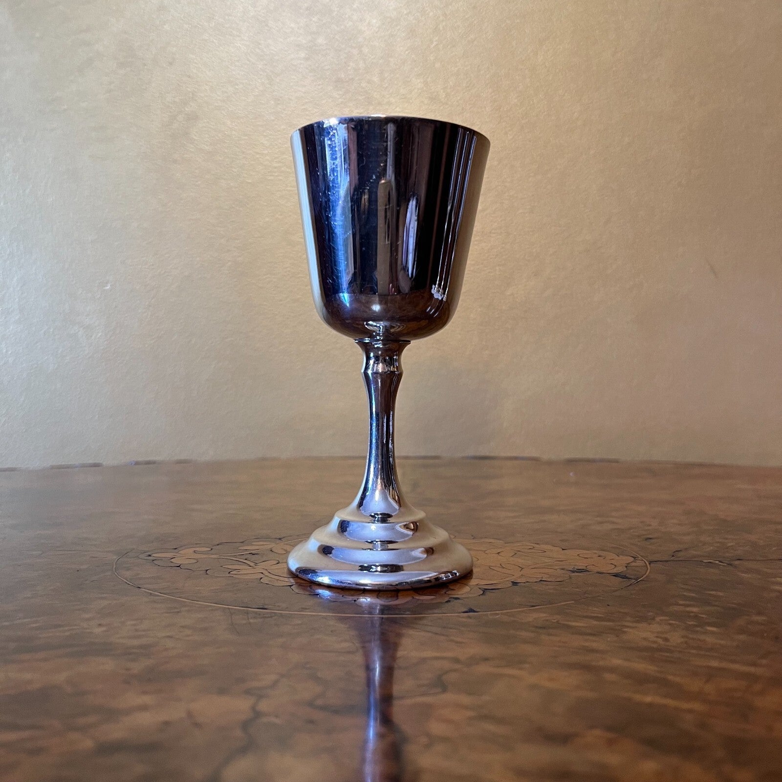 Vintage Silver Plated Wine Glasses Set