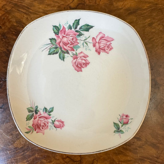 Vintage Sovereign Pottery Floral Print Side Plate