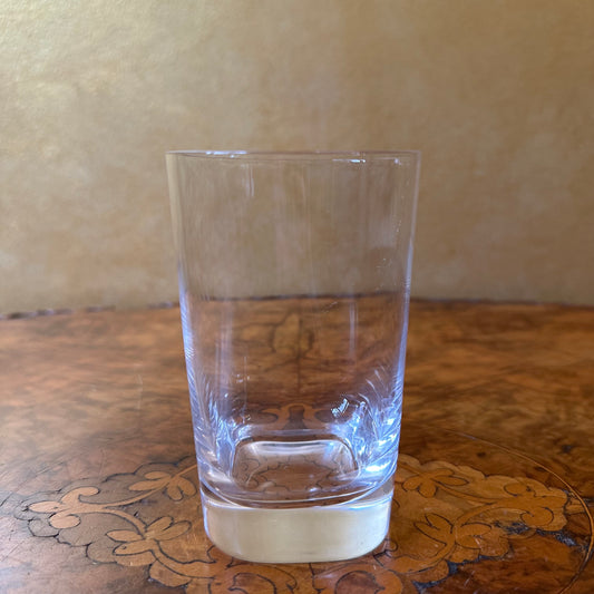 Vintage Square Base Round Top Drinking Glass