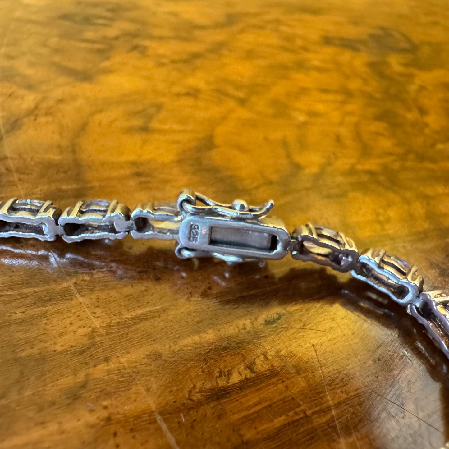 Vintage  Stones Sterling Silver Bracelet