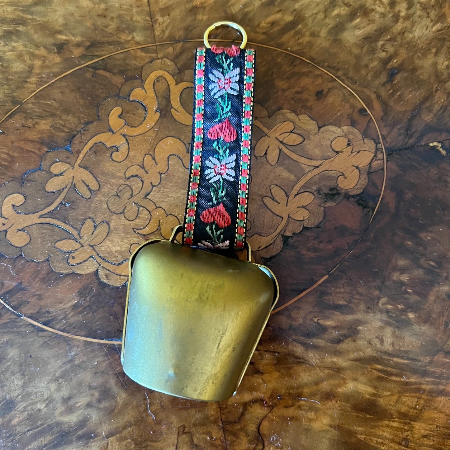 Vintage Swiss Hand Painted Small Cow Bell