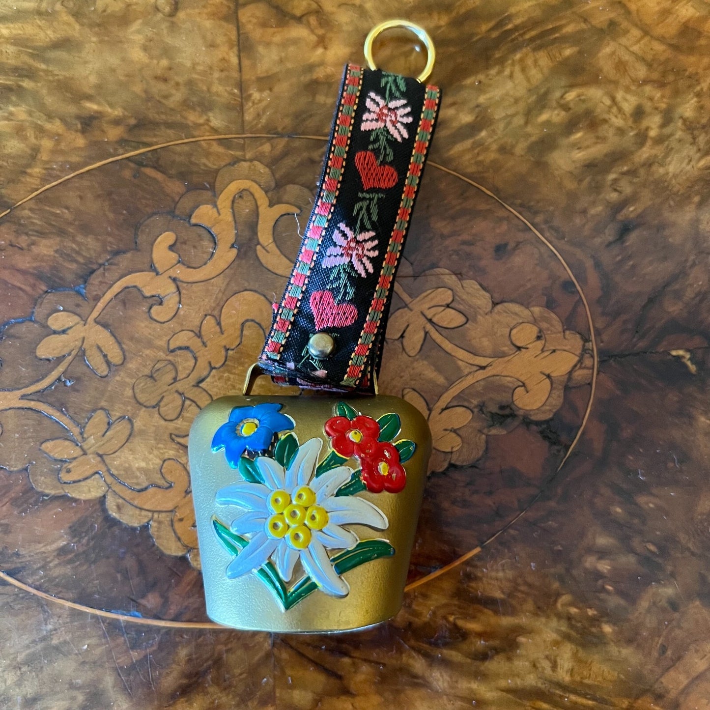 Vintage Swiss Hand Painted Small Cow Bells