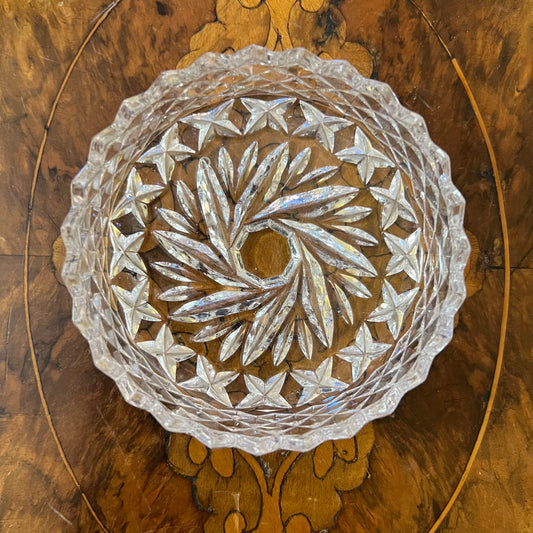 Vintage The European Collection Crystal Small Dish/Ashtray