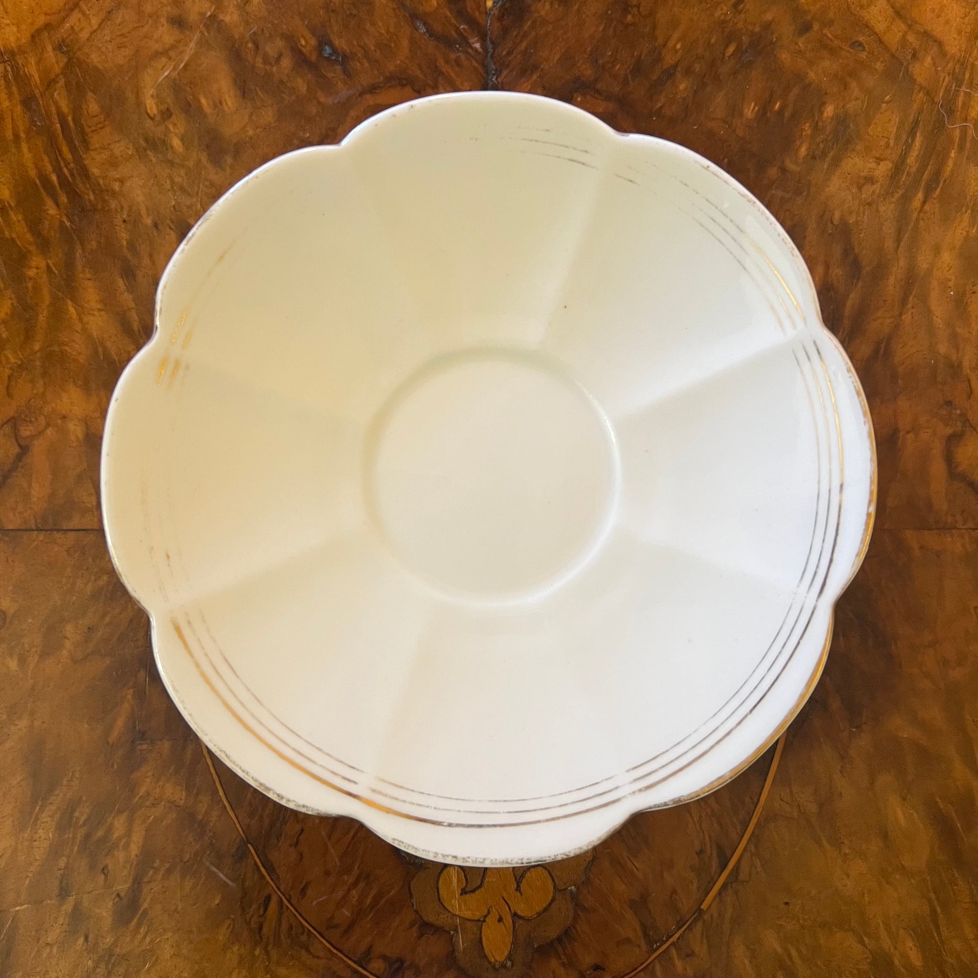 Vintage Tuscan Petal Saucer