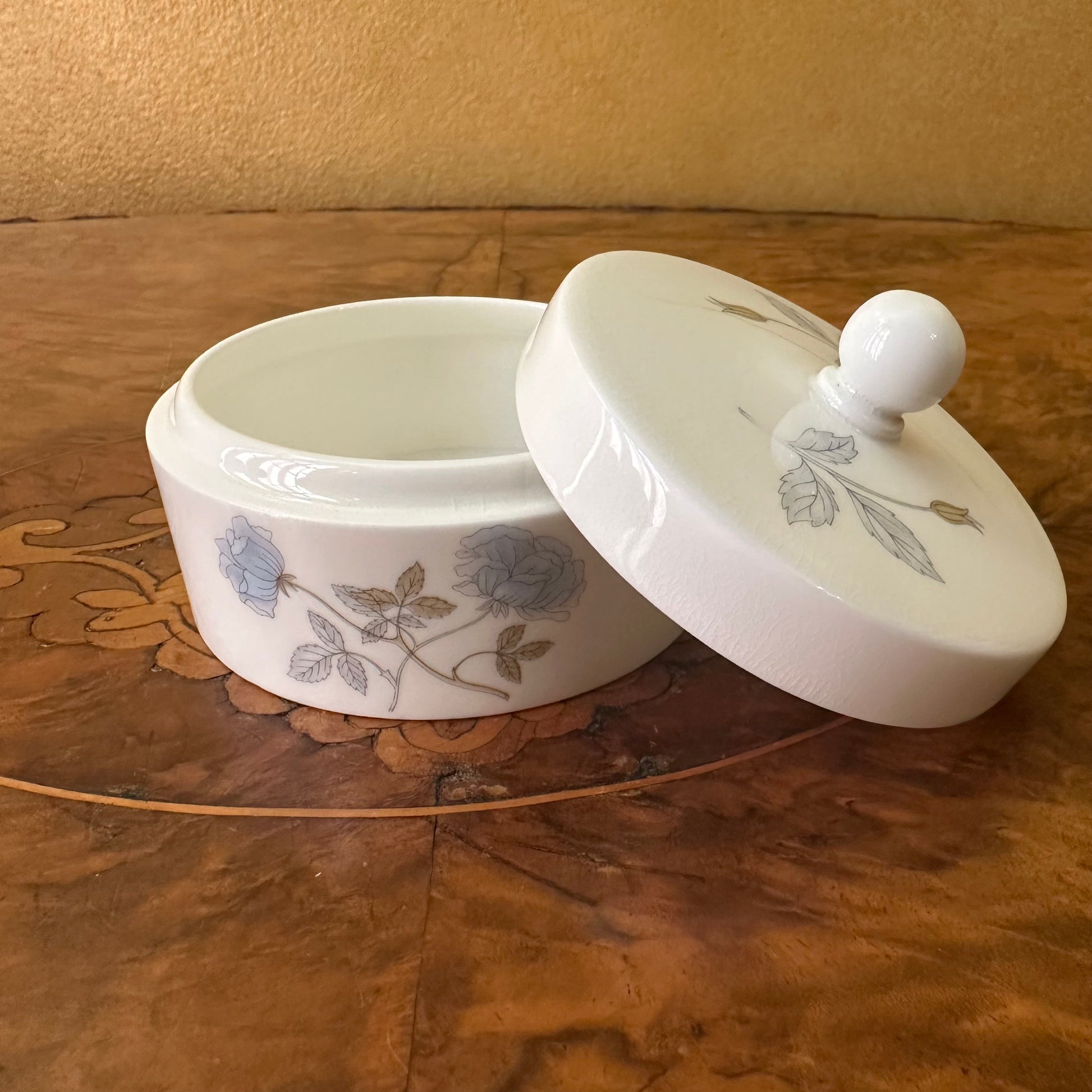 Vintage Wedgwood Ice Rose Small Jar