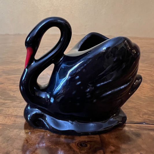 Vintage Wemberly Ware Black Swan