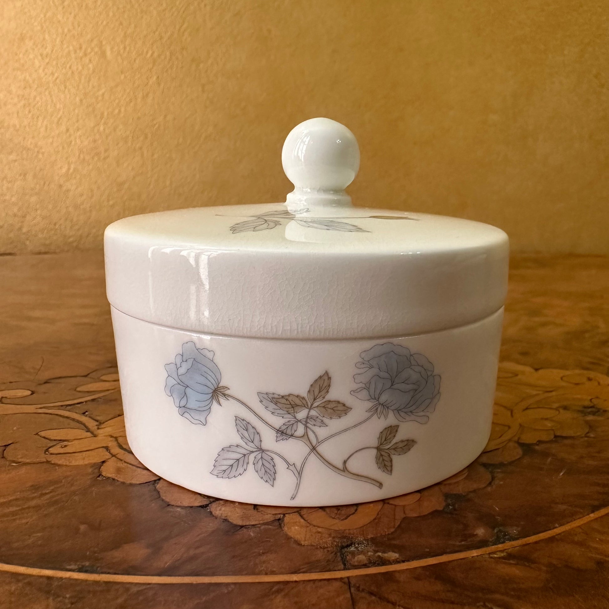 Wedgwood Ice Rose Small Jar Trinket Box