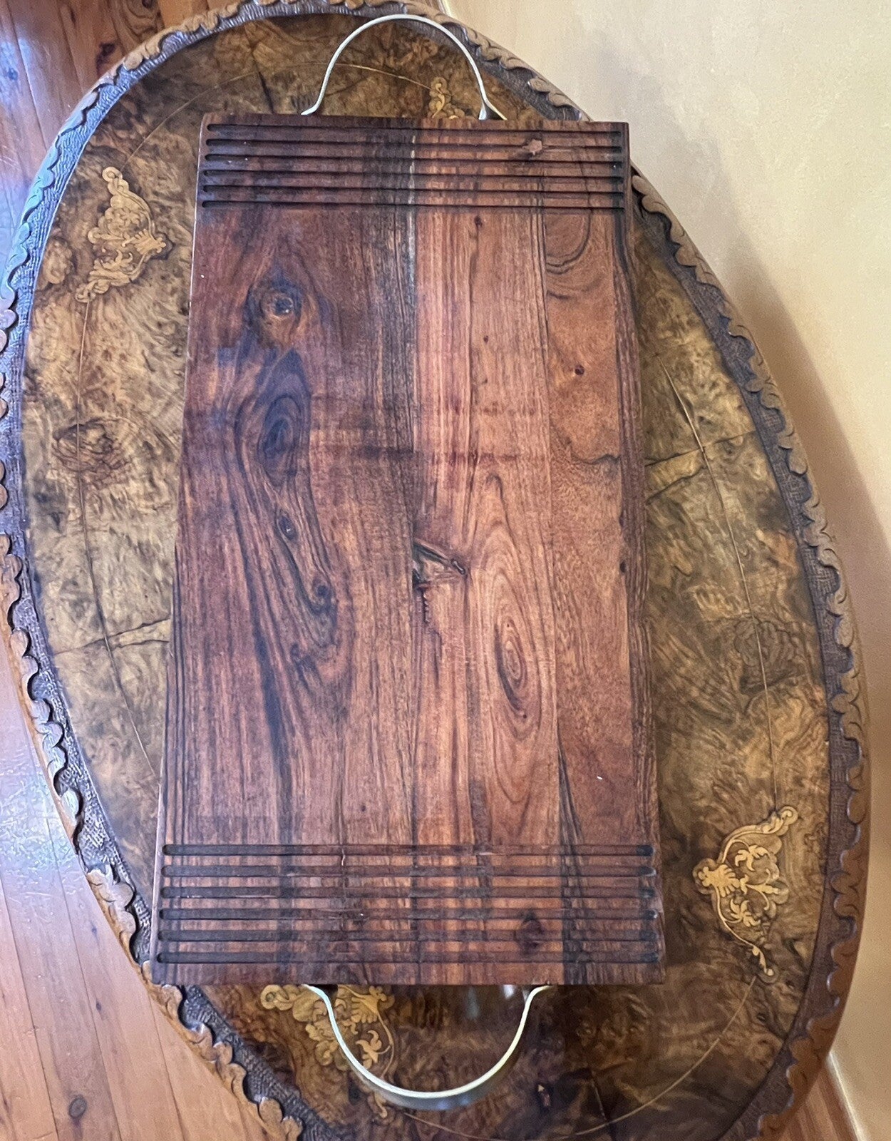 Wooden Board With Handles