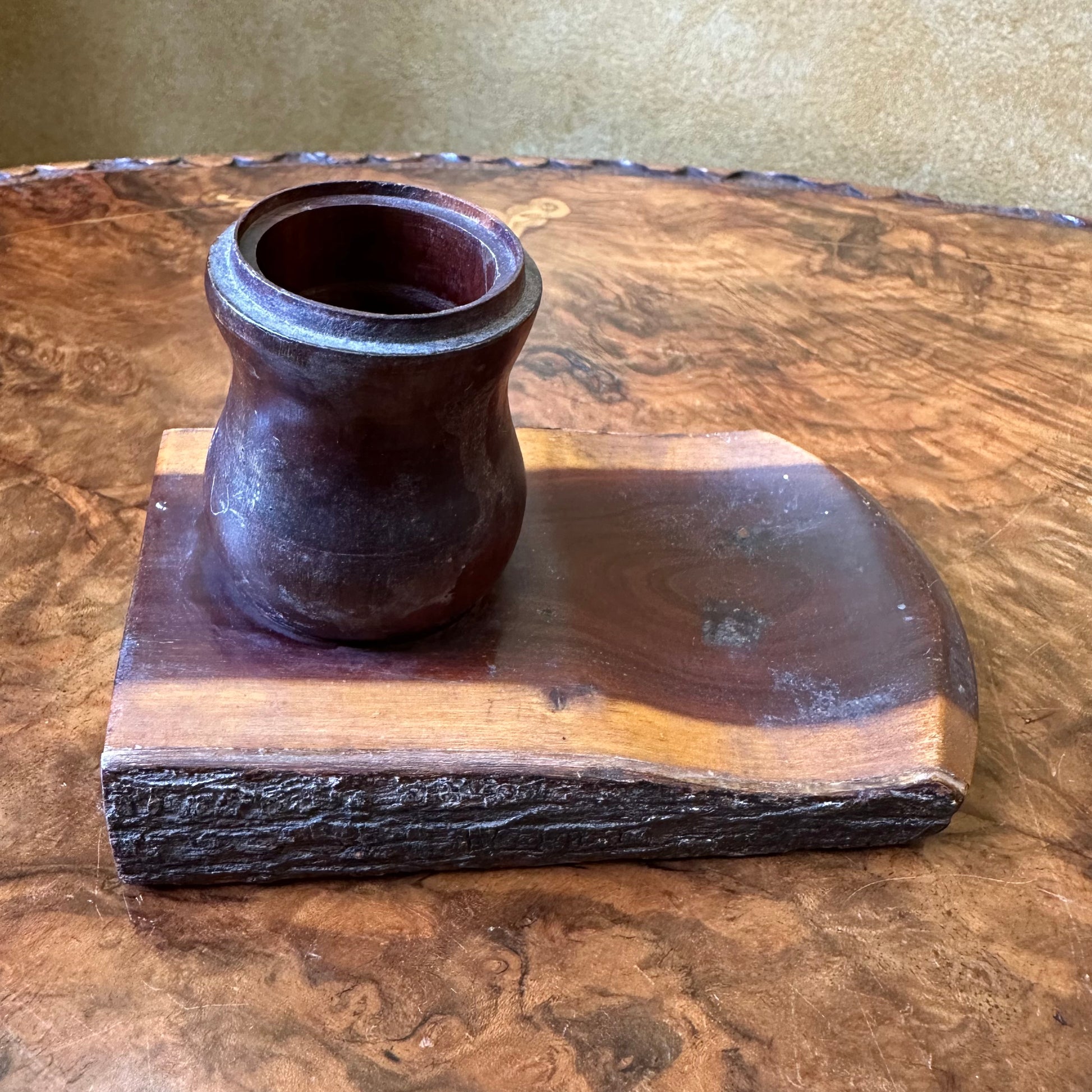 Wooden Candle Holder Ornament