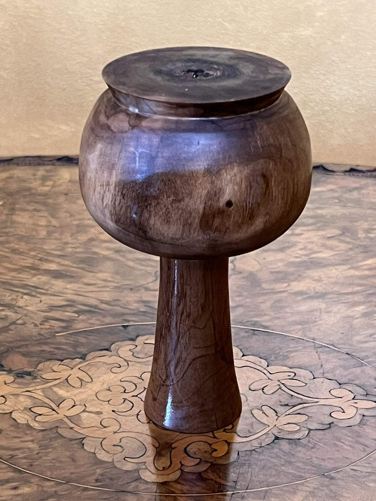 Wosa Tree Wood Vase Marble Like