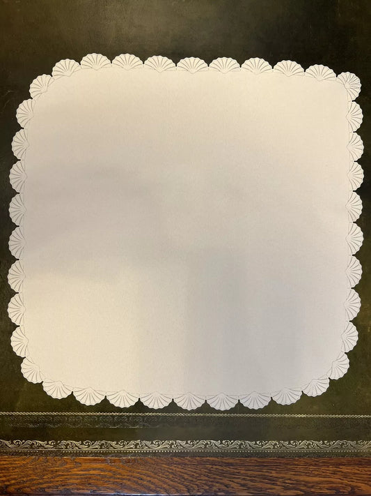 cream shell edge detail napkins serviettes