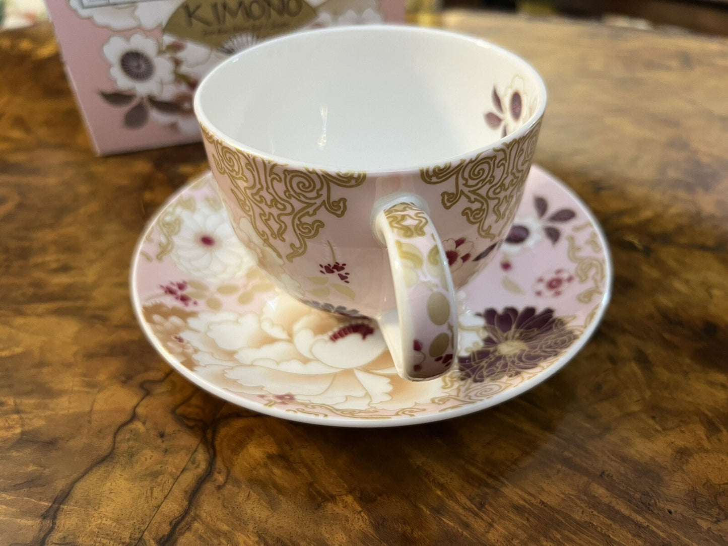 Maxwell & Williams Pink Kimono Tea Cup & Saucer BNIB