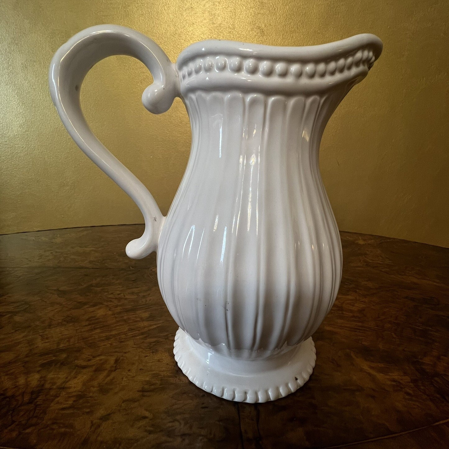 Vintage White Porcelain Jug