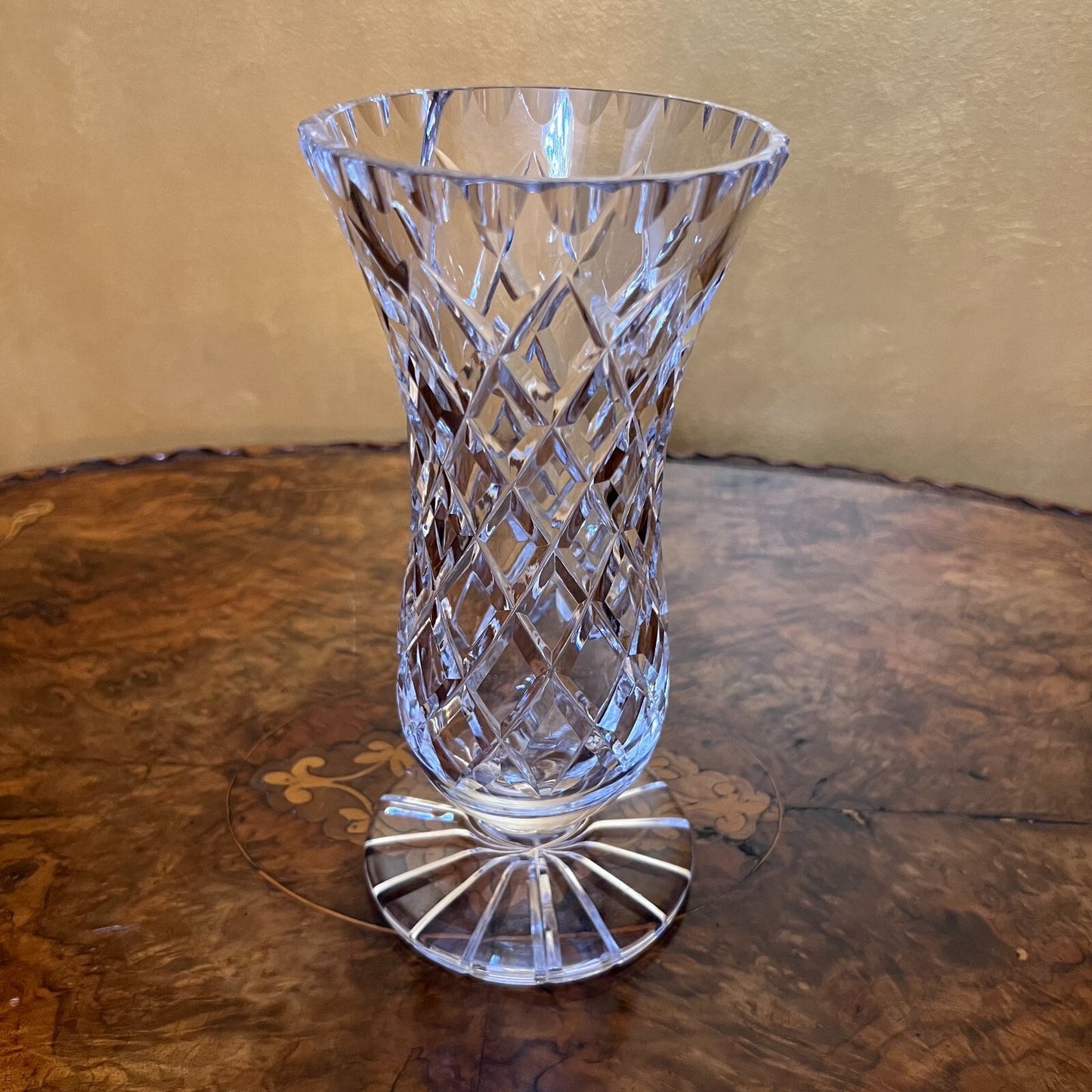 Vintage Crystal Cut Vase