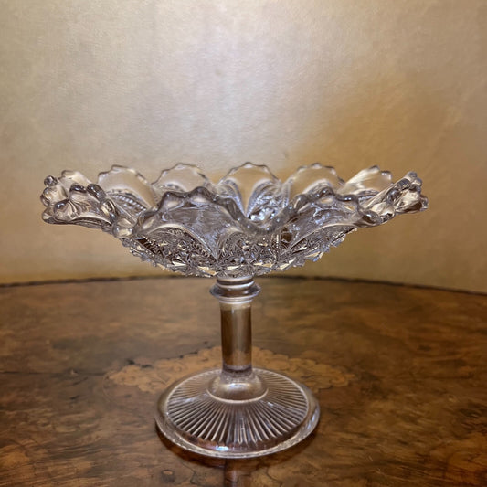 Vintage Glass Display Bowl