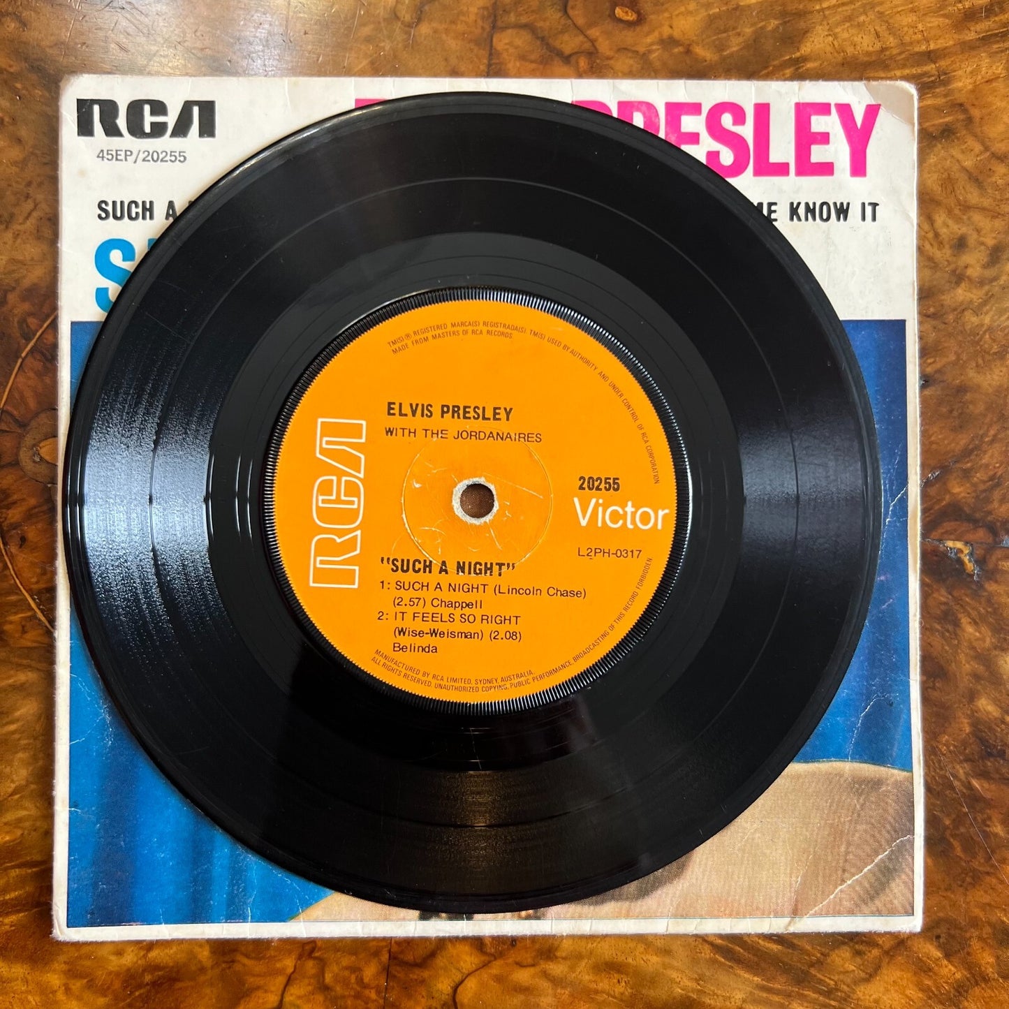 Elvis Presley Such A Night Vinyl Record