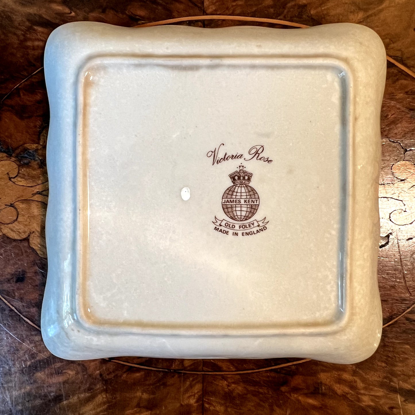 James Kent Old Foley Victoria Rose Butter Dish