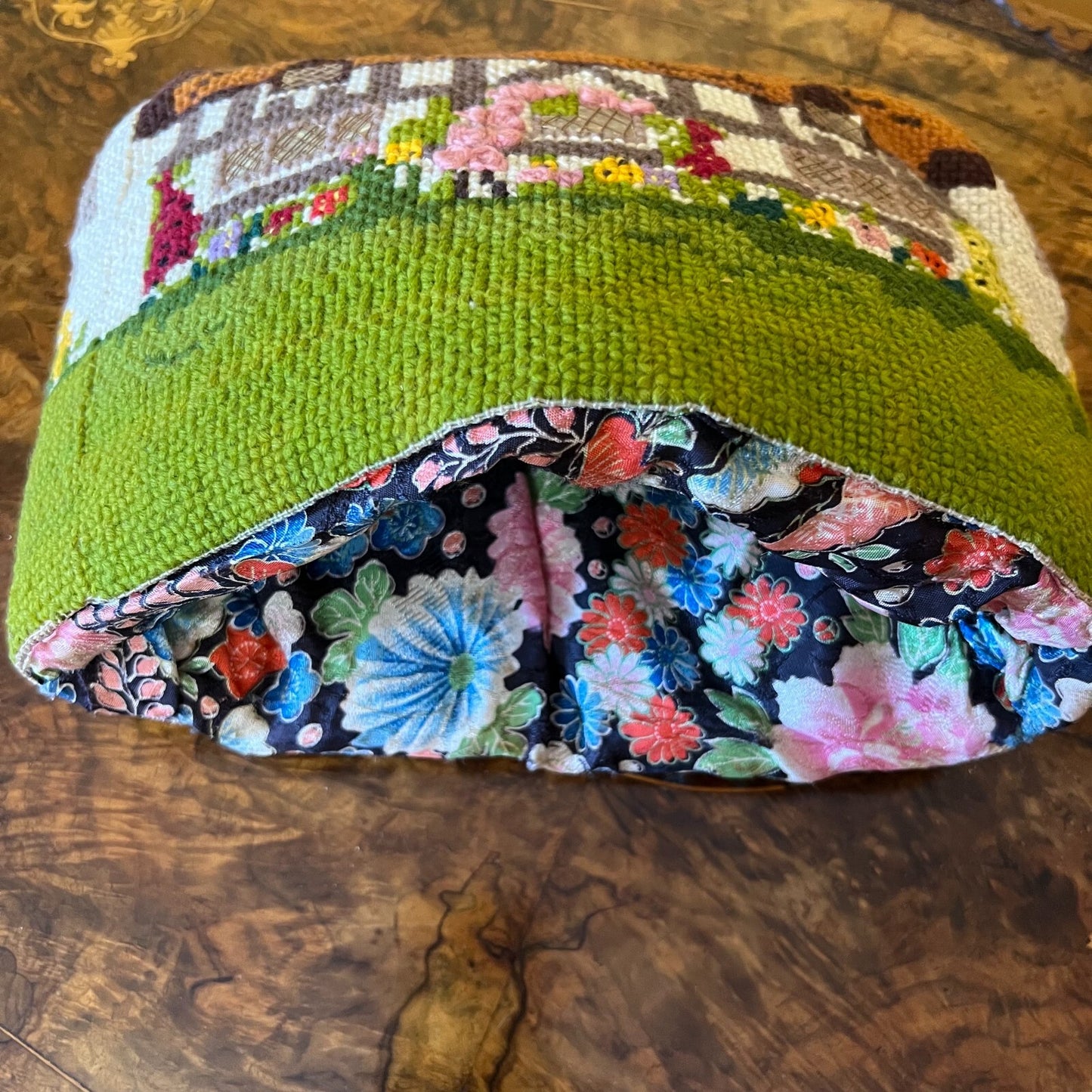 Vintage House Cross Stitch Pot Warmer