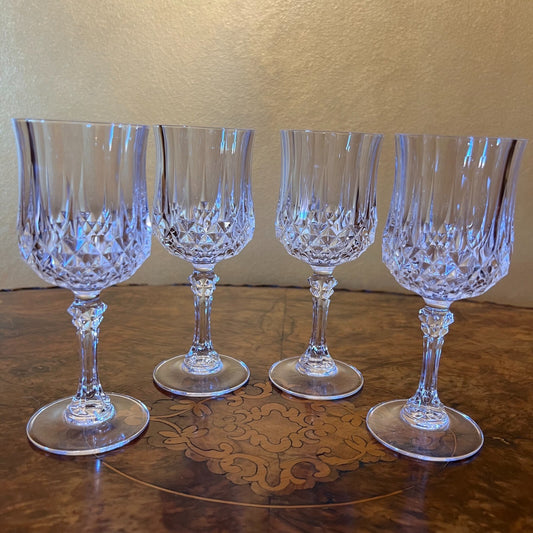 Cristal D Arques Durand Small Wine Glasses Set Of Four