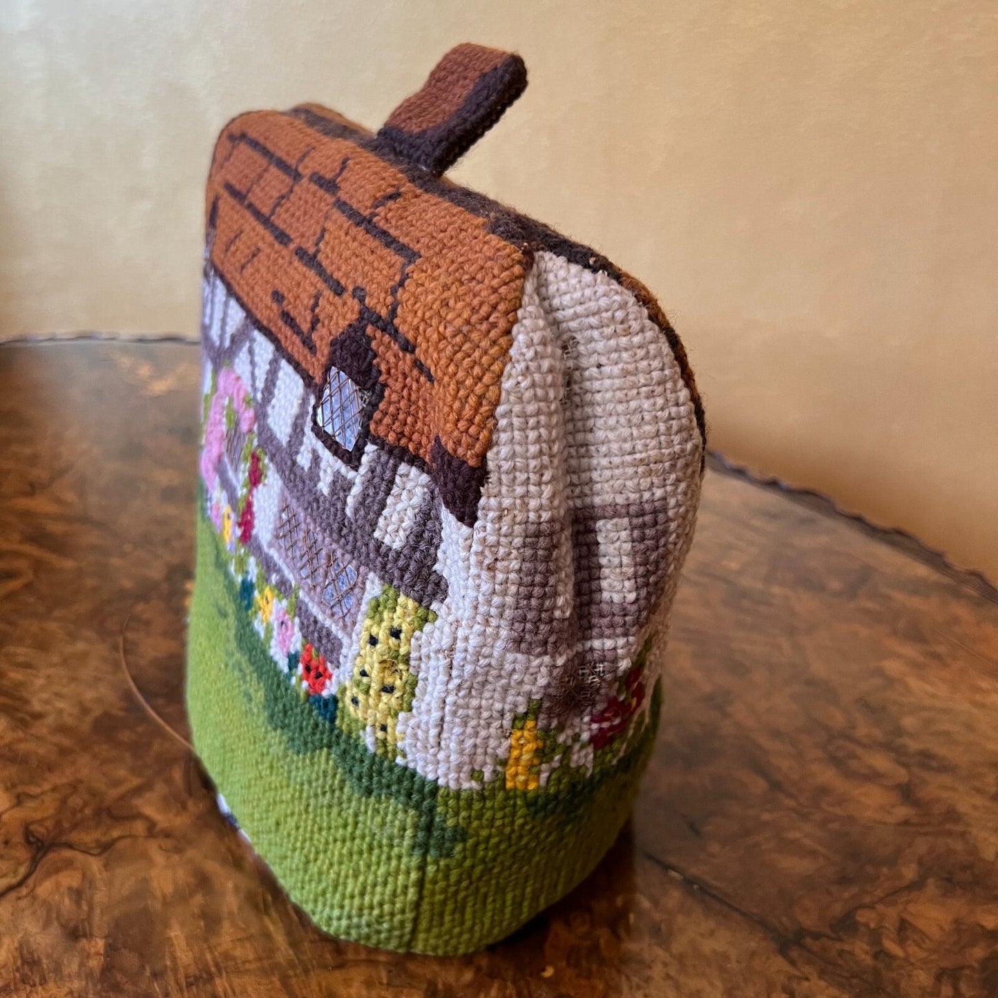 Vintage House Cross Stitch Pot Warmer