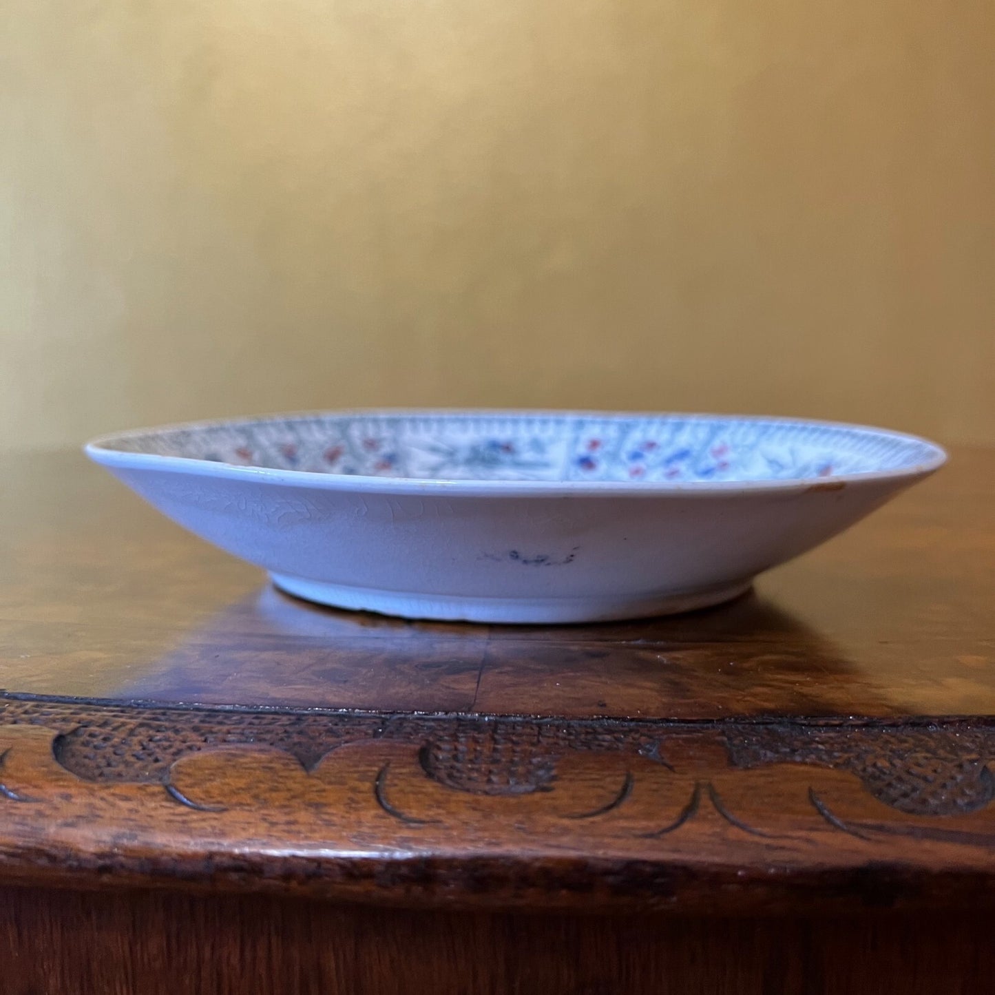 Vintage Fruit Print Bowl & Tea Cup