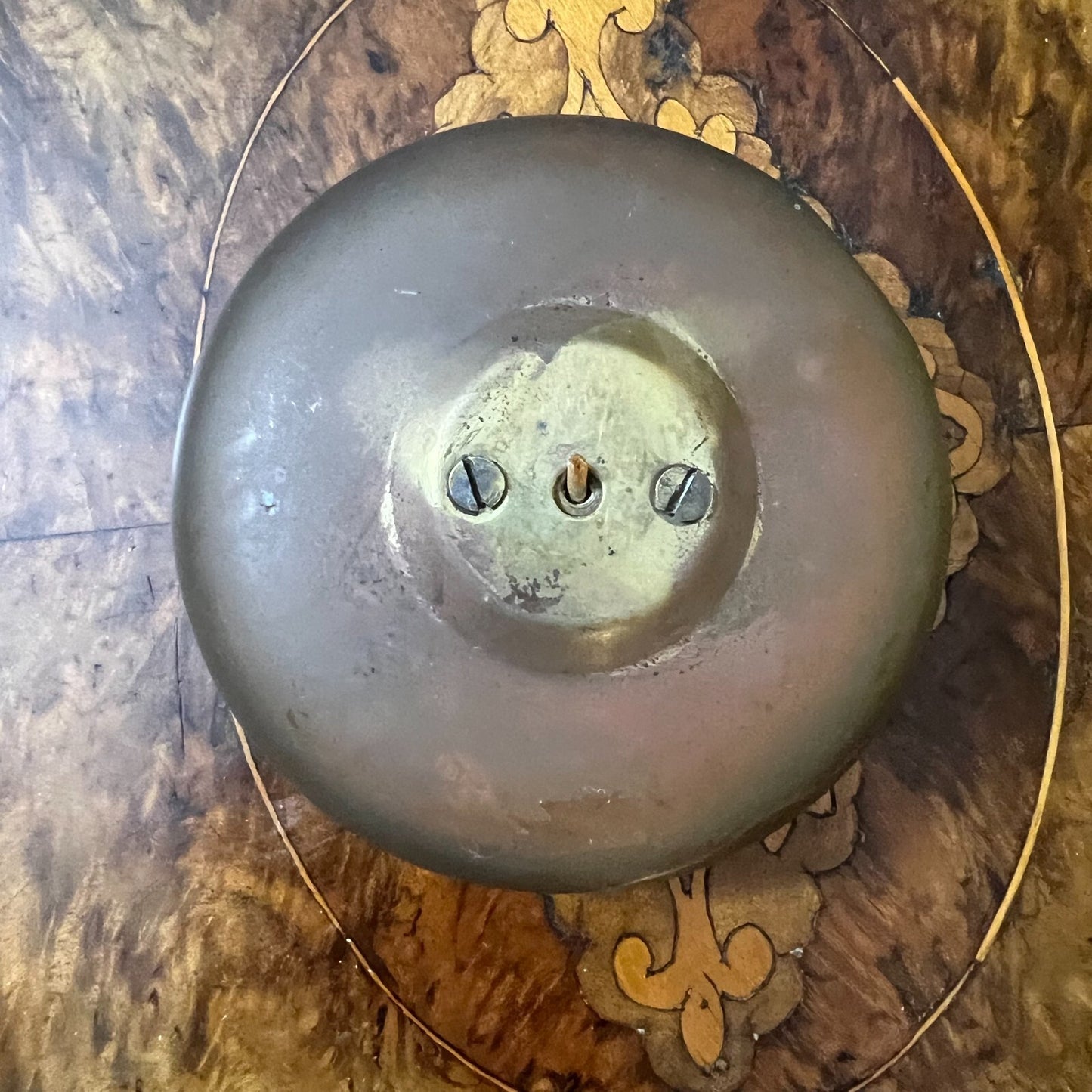 Vintage Glass Floral Metal Detail Canister