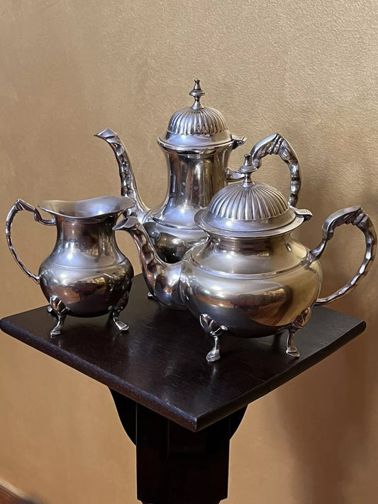 vintage teapot_coffee pot and milk jug set