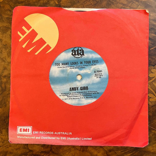 Andy Gibb Shadow Dancing/ Too Many Looks In Your Eyes Record