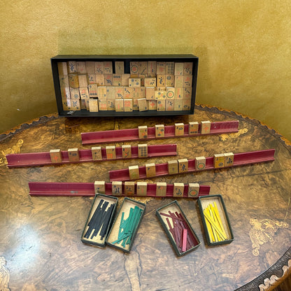 Antique Mahjong Set