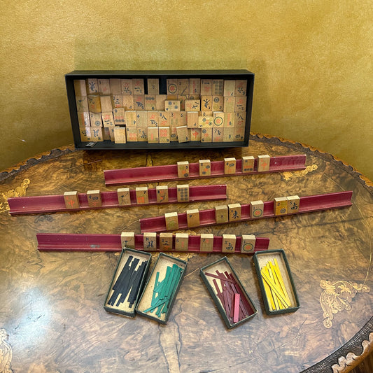 Antique Mahjong Set