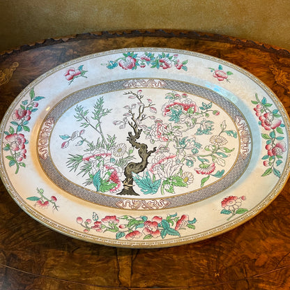Antique Minton Indian Tree Serving Platter 