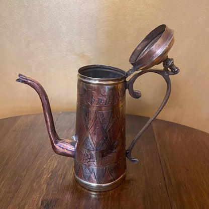 Antique Vintage Copper Brass Pot