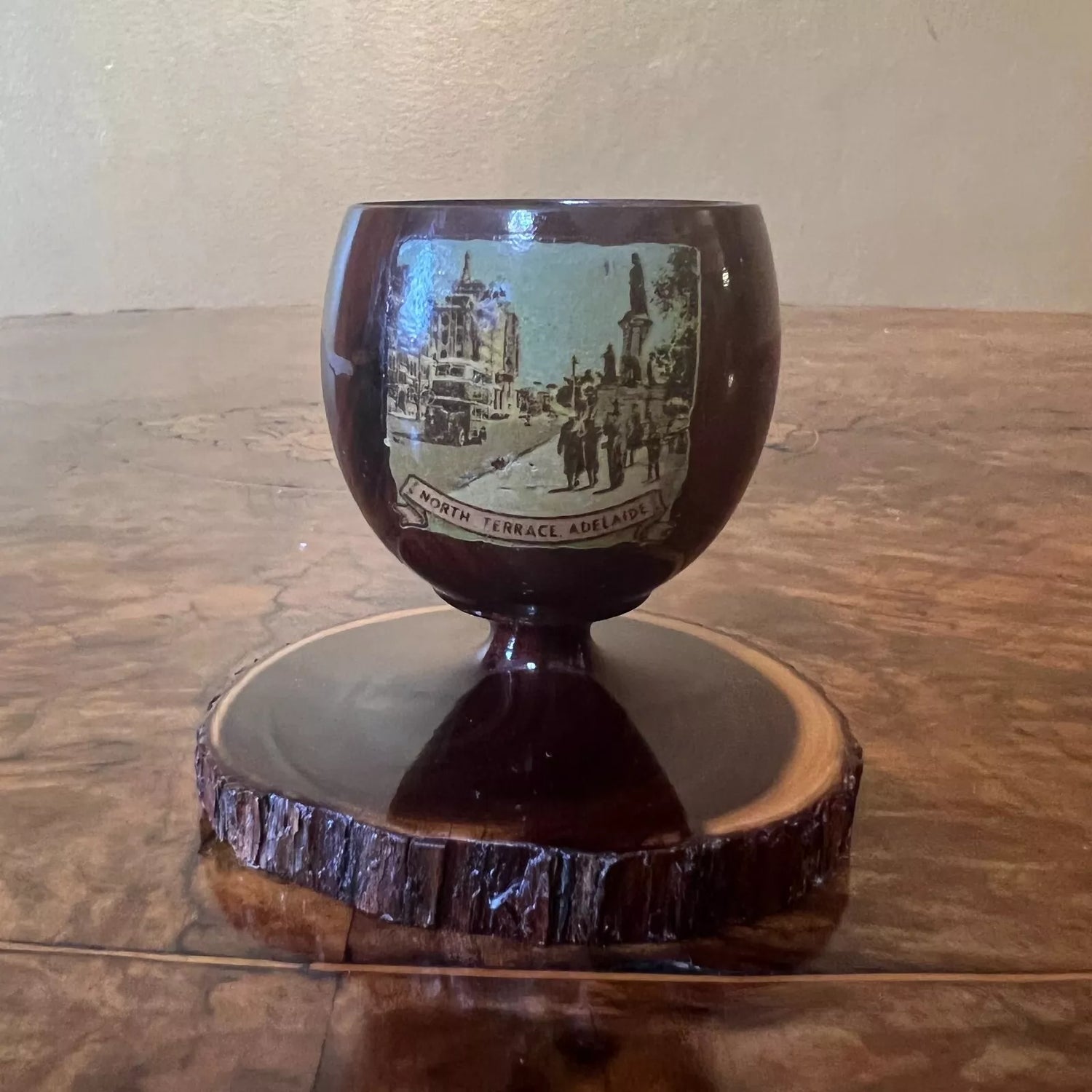 Australian North Terrace Adelaide Wooden Small Cup
