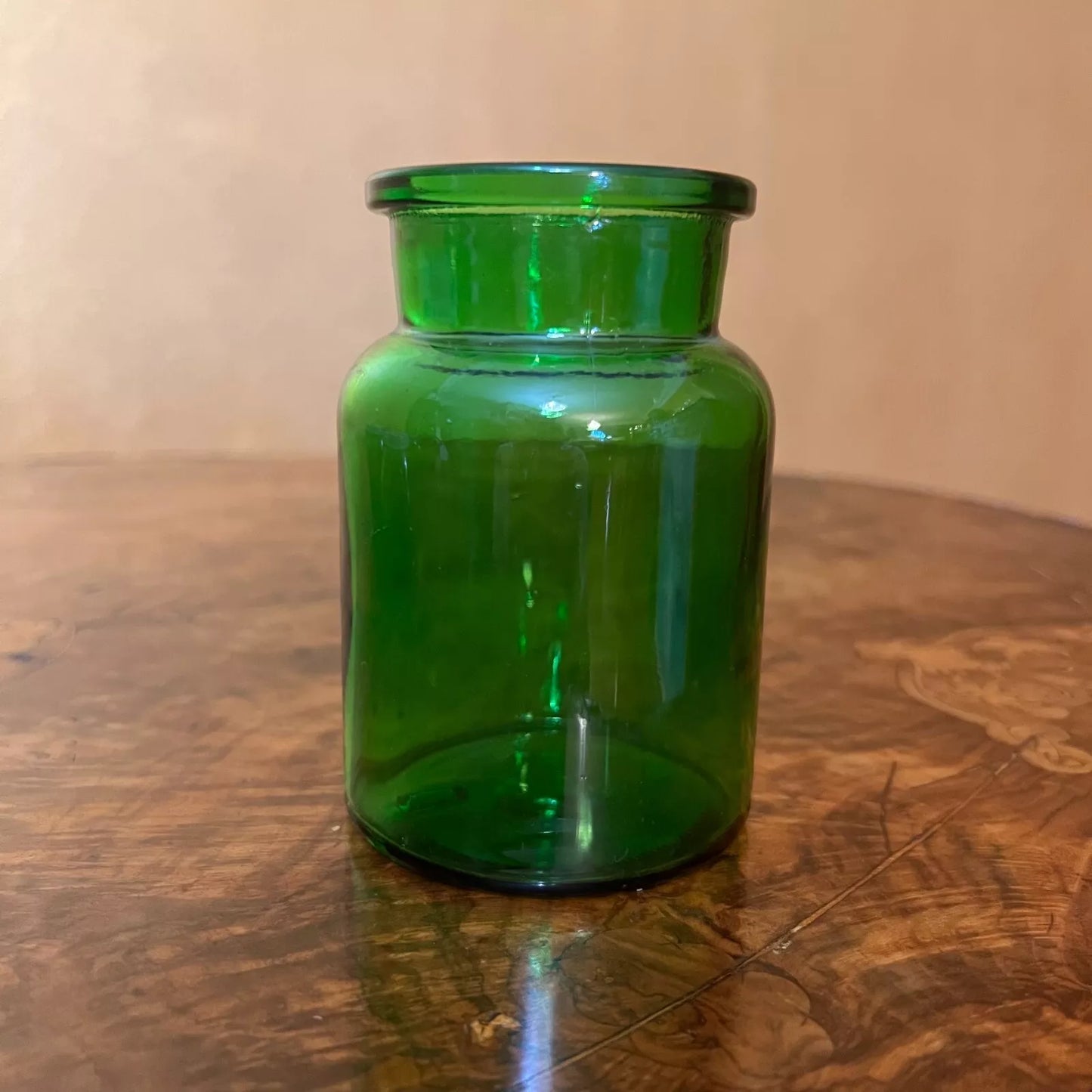 Belgium Green Glass Apothecary Jars