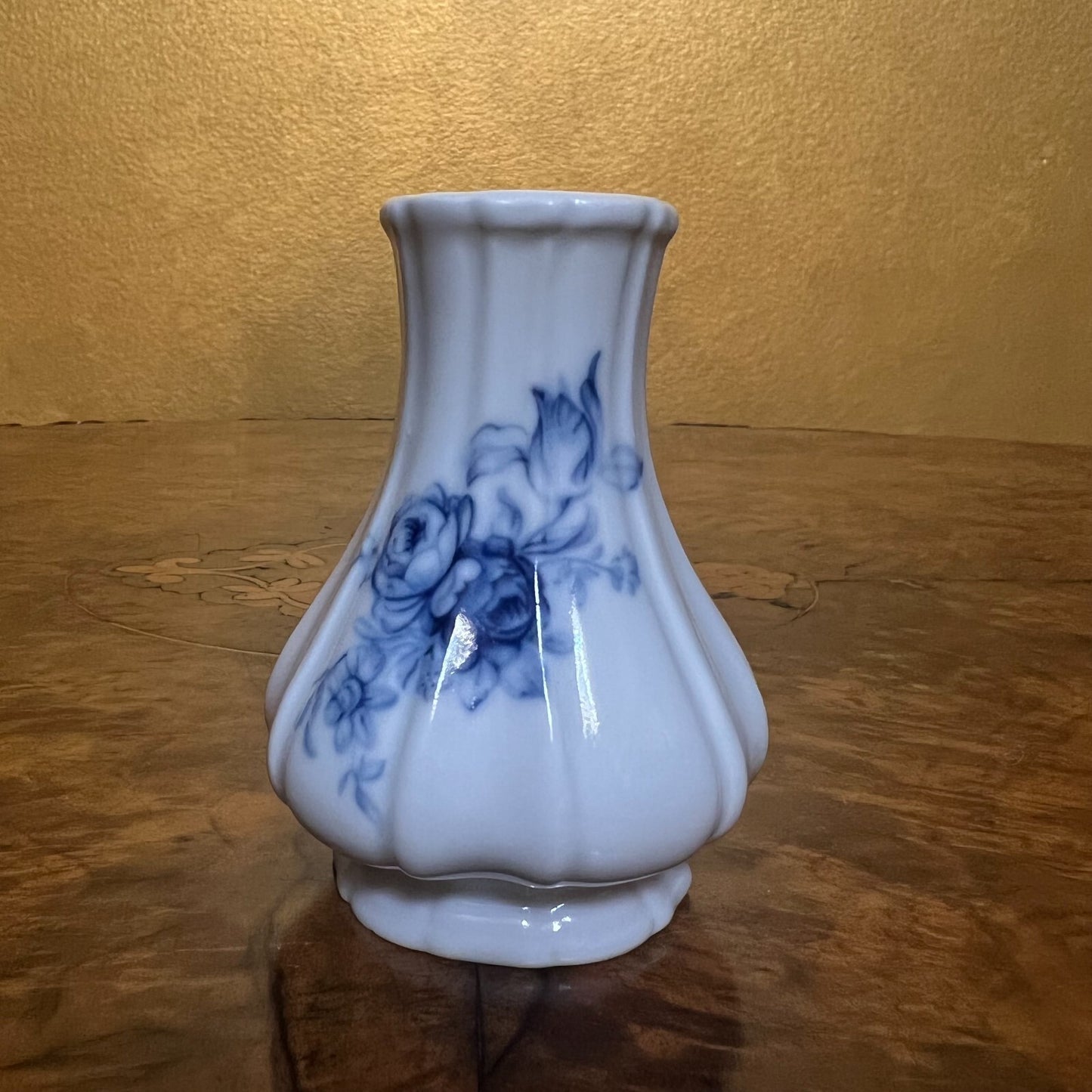 Blue Floral Bud Vase